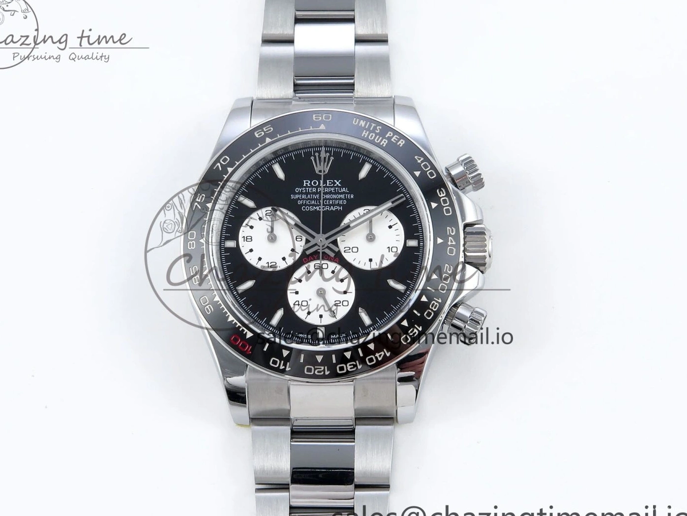 0209 EyeCatching Daytona 126529 QF 1:1 Best Edition Black Dial Steel 904L on SS Bracelet V8 QF 652